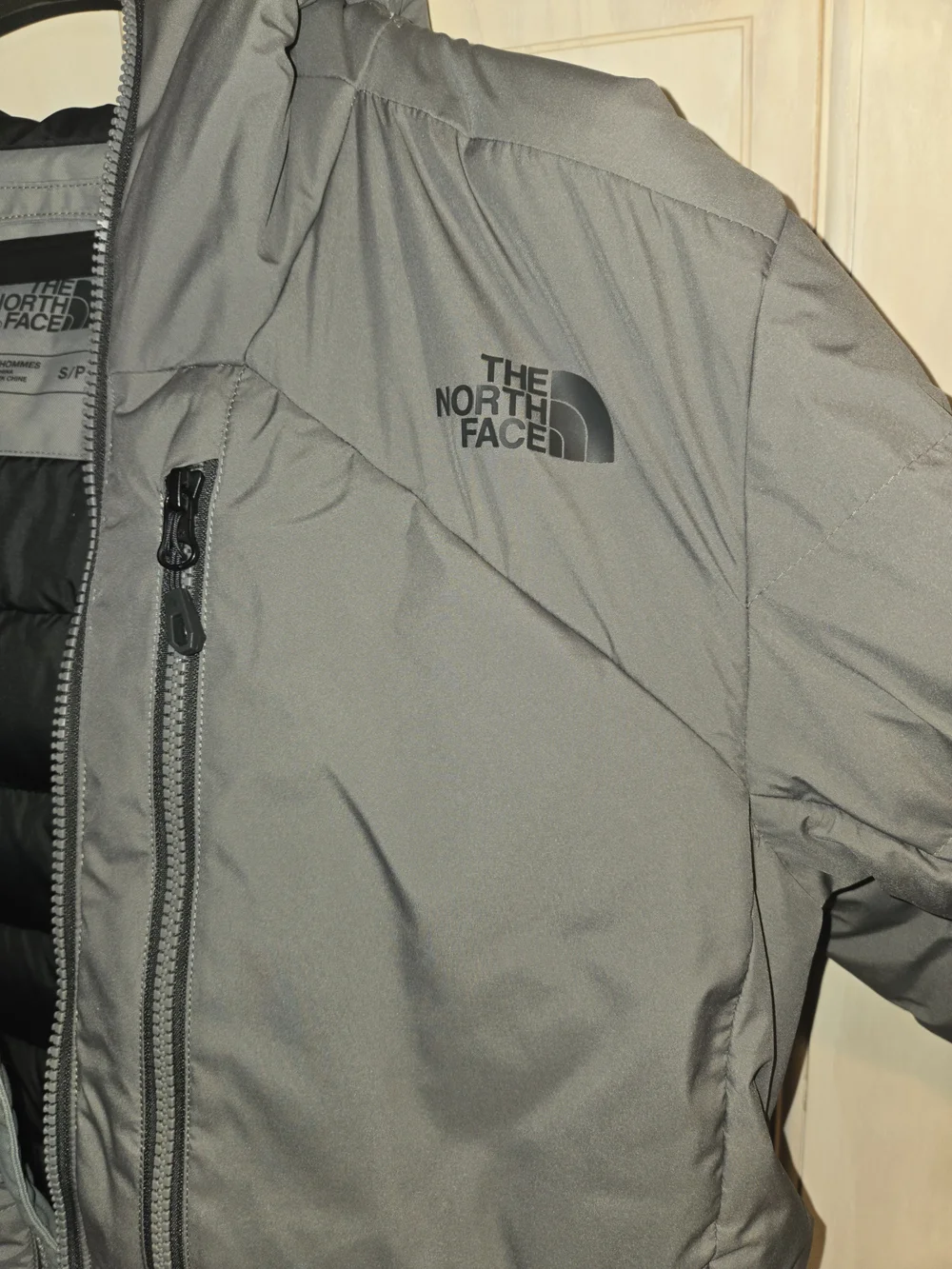 The North Face Men's Gray Hooded Puffer Jacket